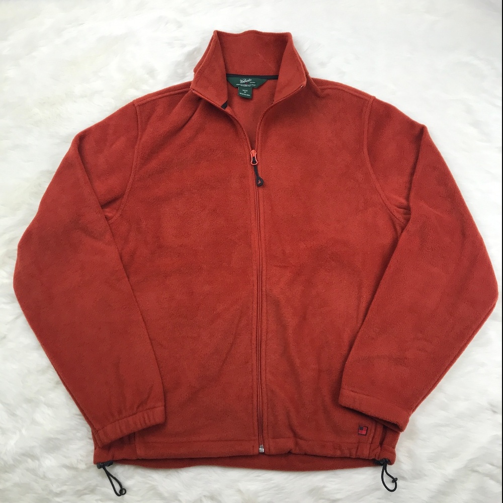 [3 for $15] Woolrich Men's Full Zip Fleece Jacket Orange sz M